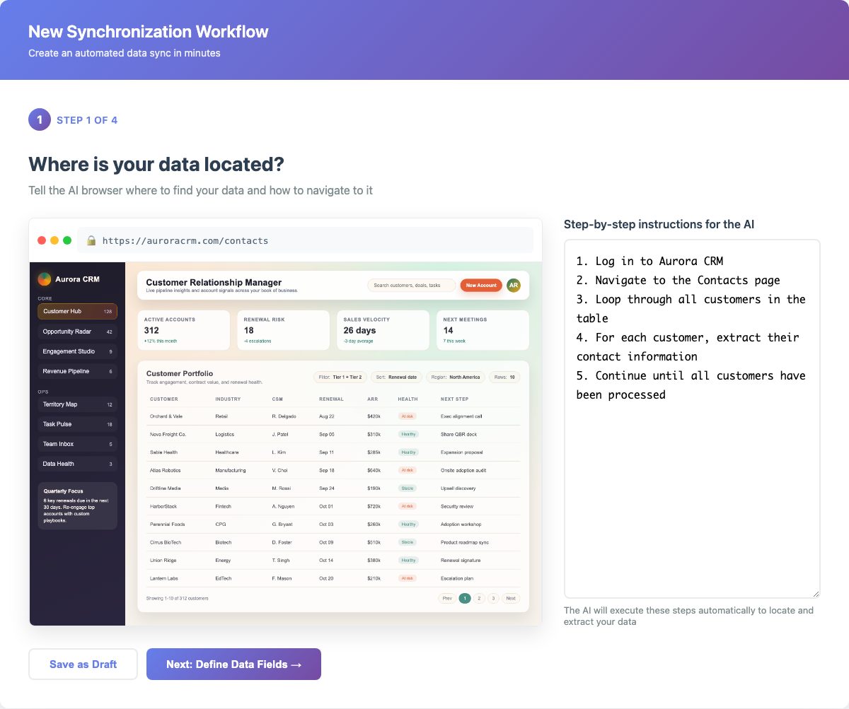 Locating Data Source